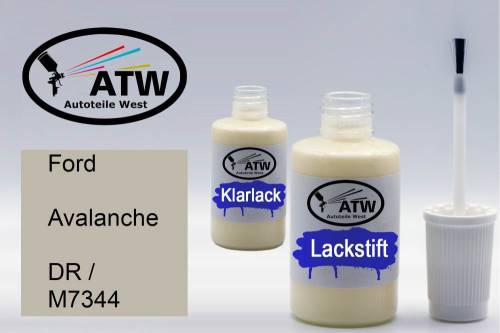 Ford, Avalanche, DR / M7344: 20ml Lackstift + 20ml Klarlack - Set, von ATW Autoteile West.